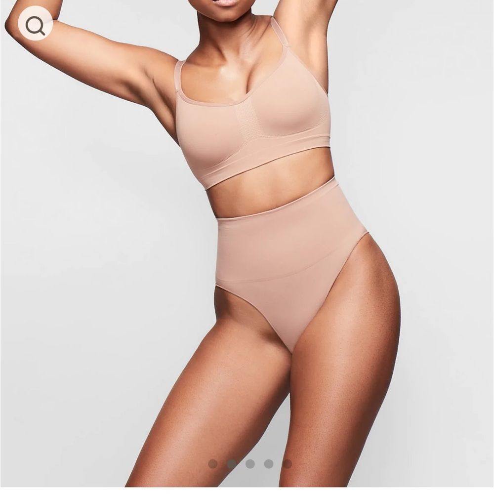 NEW skims core control brief in sienna L/XL